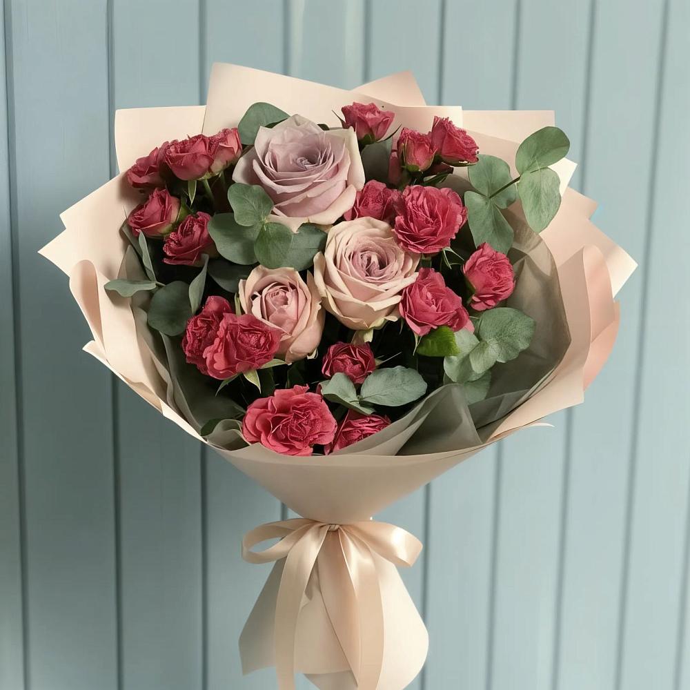 Букет цветов из: Гвоздики и Розы в Симферополе