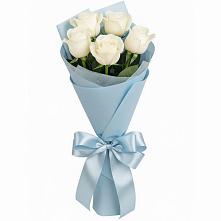 Букет 5 Белых роз Проуд в Симферополе