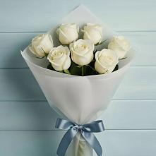 Букет 7 Белых роз Эдлесс Лав в Симферополе