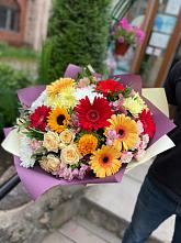 Букет цветов из:  Герберы, Ромашки, Хризантемы, Розы и Подсолнухи #REPLACE_PRED# Симферополе