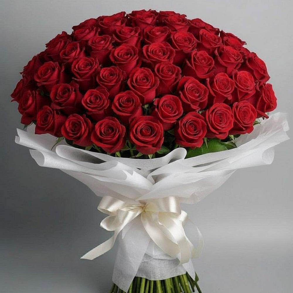 Букет 101 Красная роза Блэк Мэджик в Симферополе