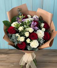 Букет цветов из:  Розы и Альстромерии в Симферополе