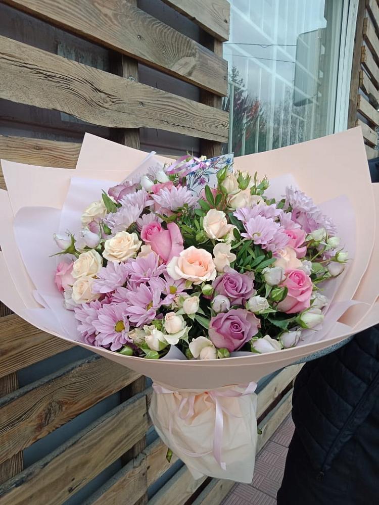 Букет цветов из: Розы и Хризантемы в Симферополе