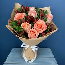 Букет цветов из:  Розы и Альстромерии в Симферополе