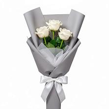 Букет 3 белые розы в Симферополе