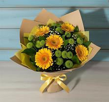 Букет цветов из:  Герберы и Хризантемы в Симферополе