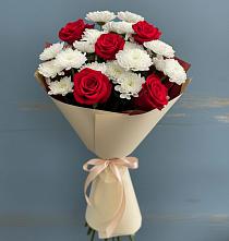 Букет цветов из:  Розы и Хризантемы в Симферополе
