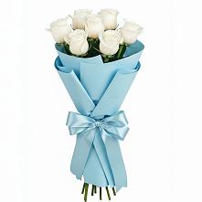 Букет 7 белых роз Проуд в Симферополе