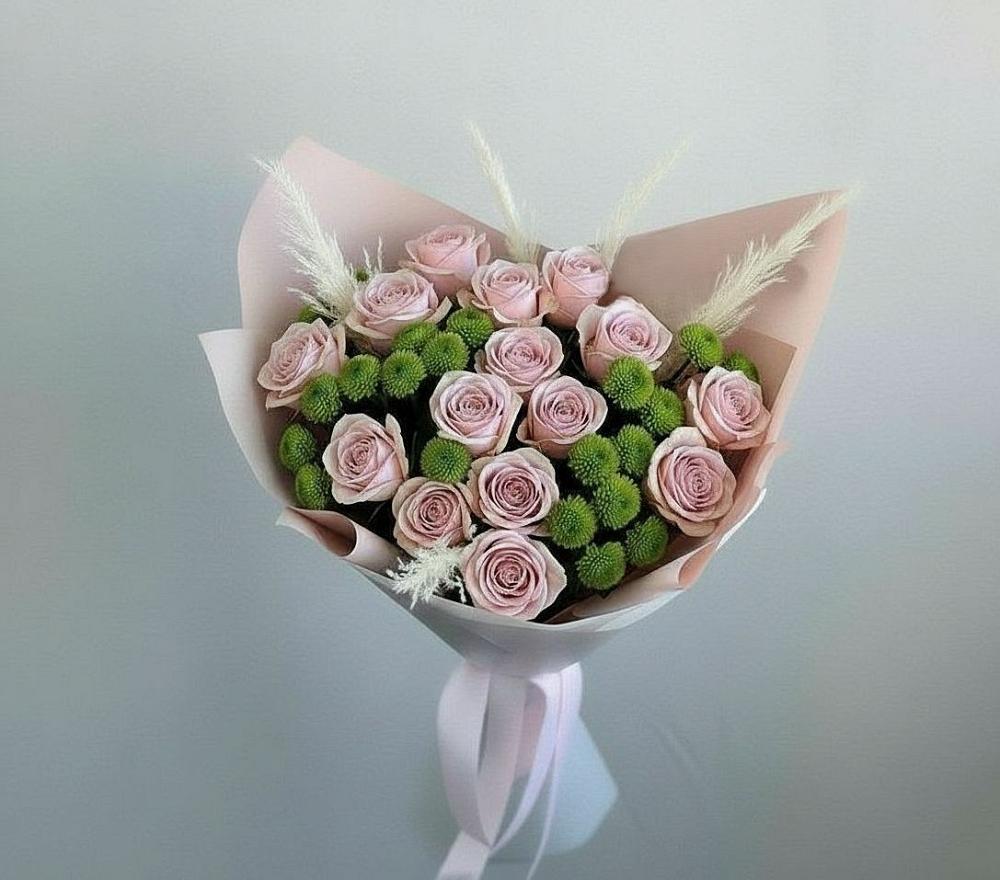 Букет цветов из: Розы и Хризантемы в Симферополе