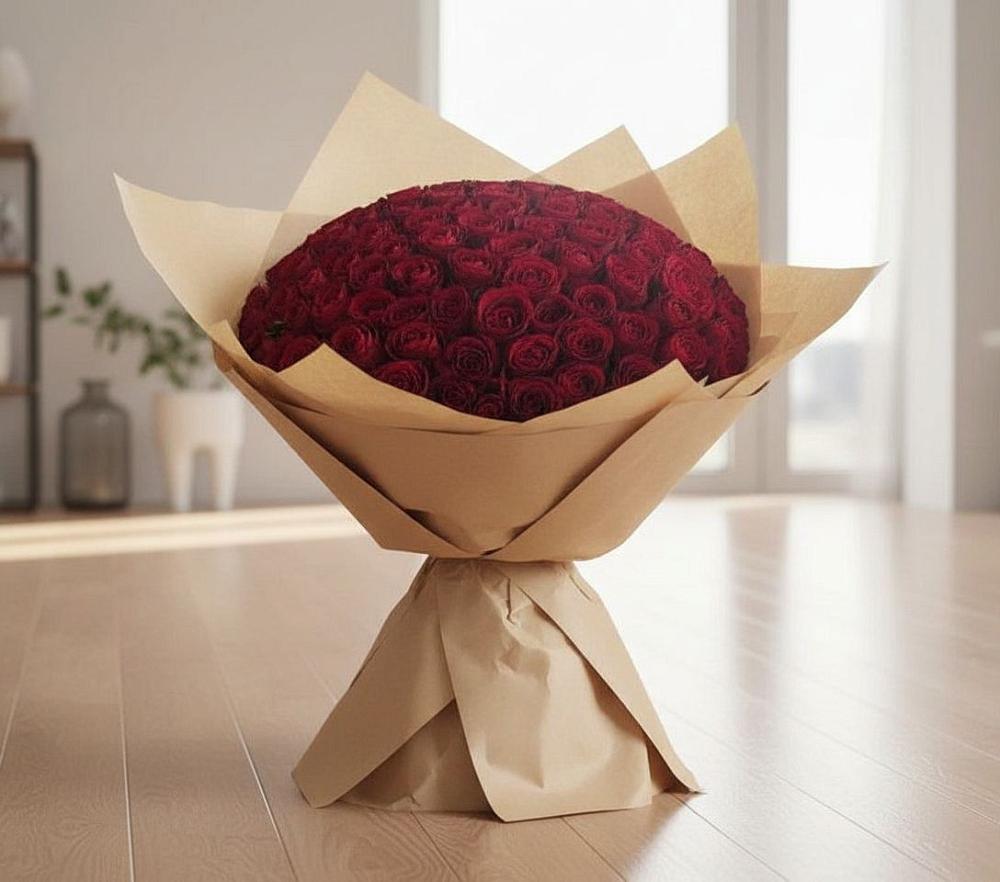 Букет 101 Красная роза в Симферополе