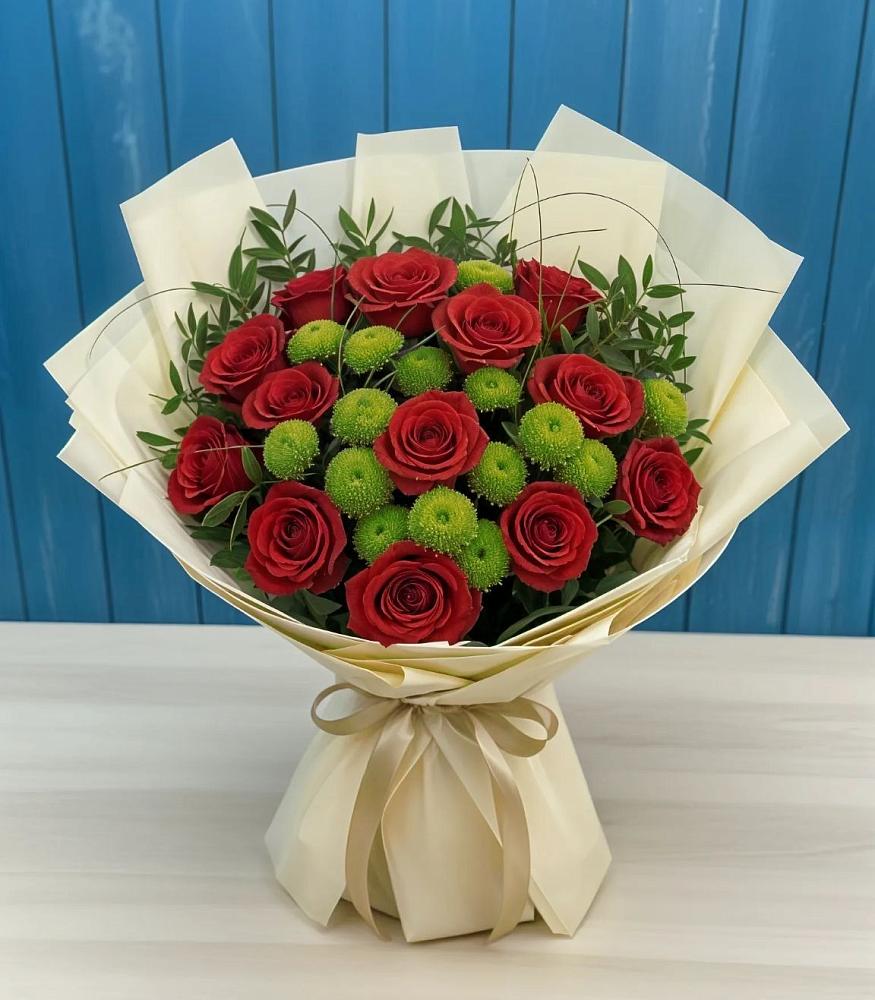 Букет цветов из: Розы и Хризантемы в Симферополе