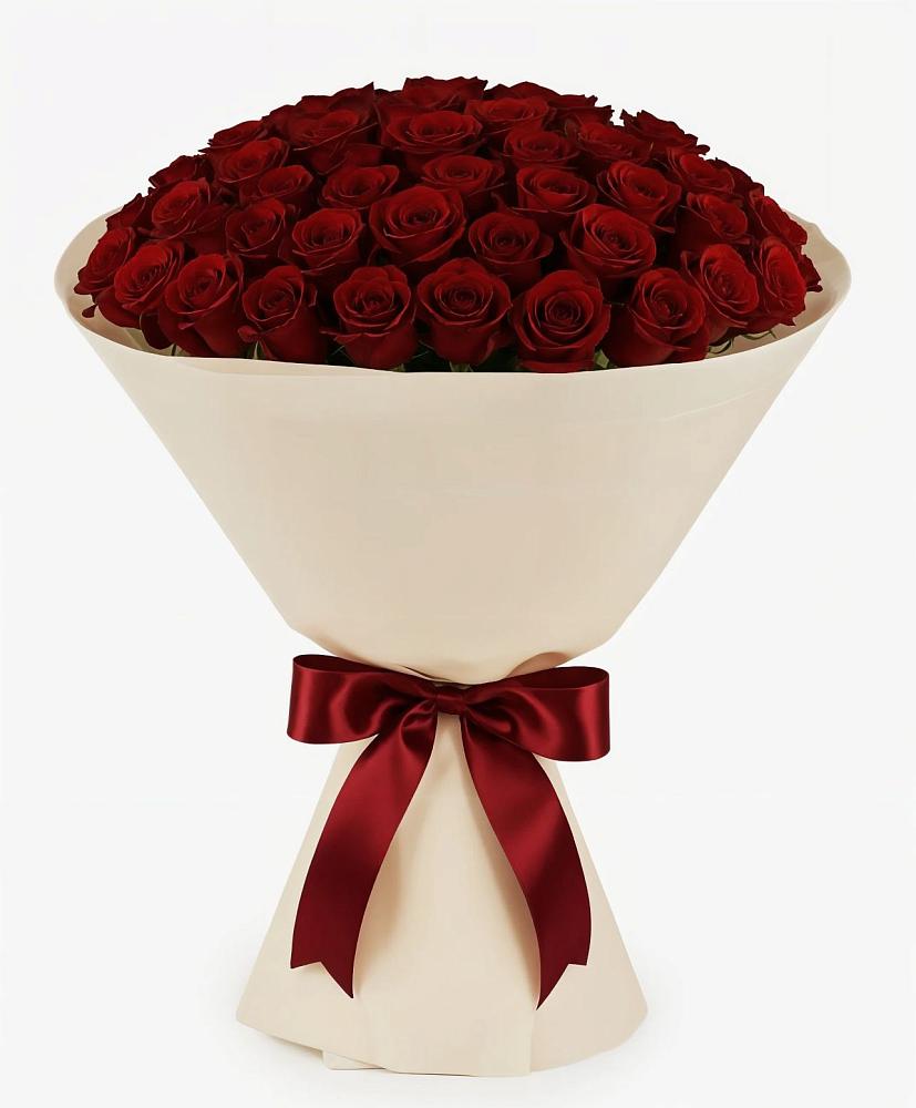 Букет 101 Бордовая роза Блэк Бакарра в Симферополе